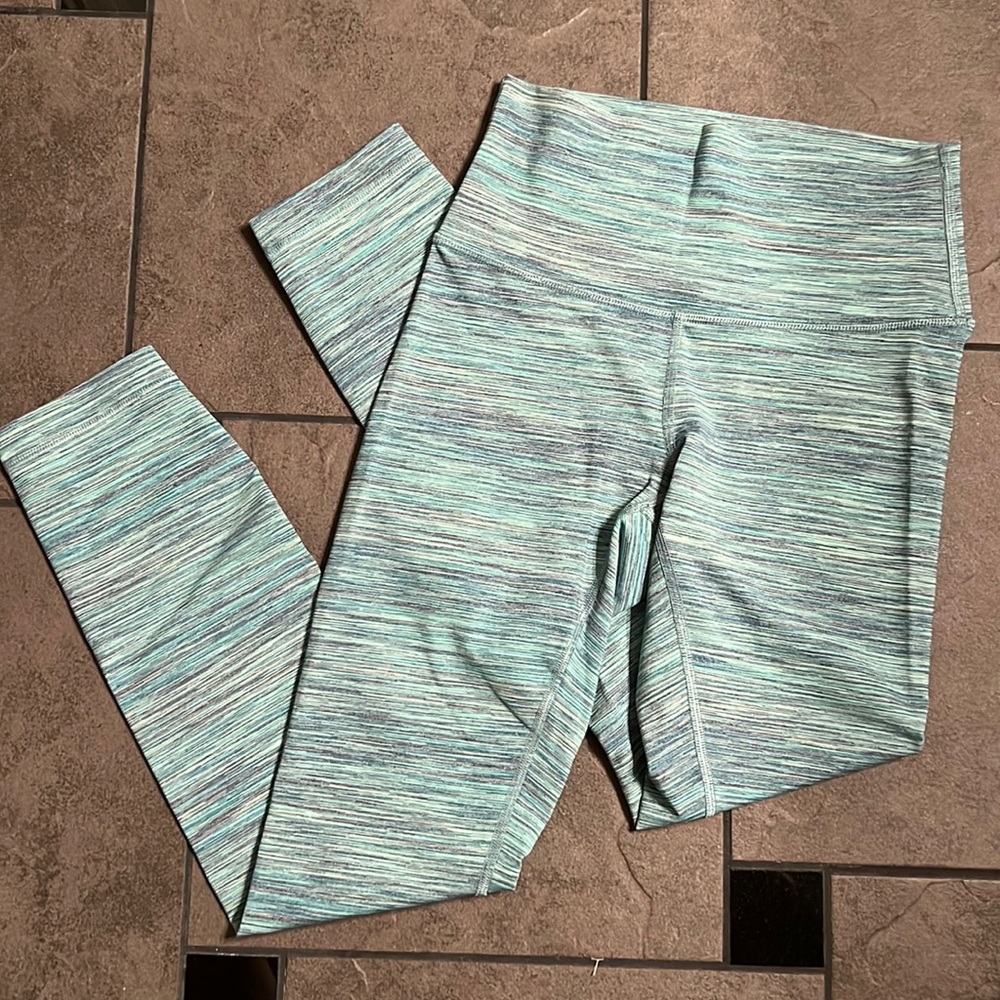 lululemon Align™ High-Rise  heathered teal leggings size 4